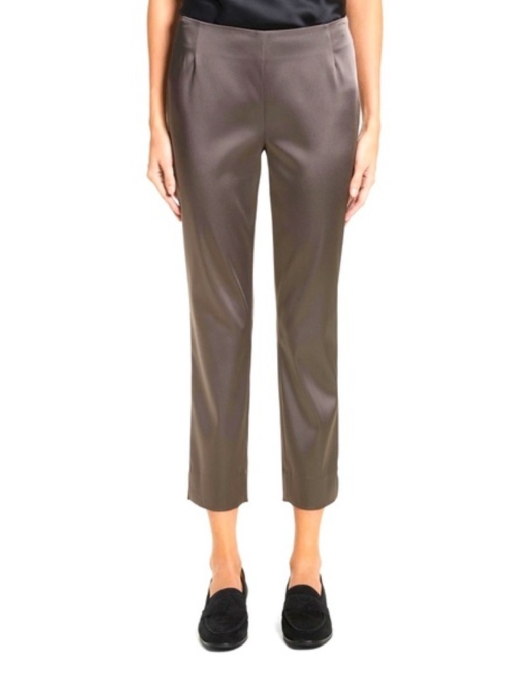 Lafayette 148 NWT Stanton Satin Pants Adobe New Business Casual Women’s Size 10